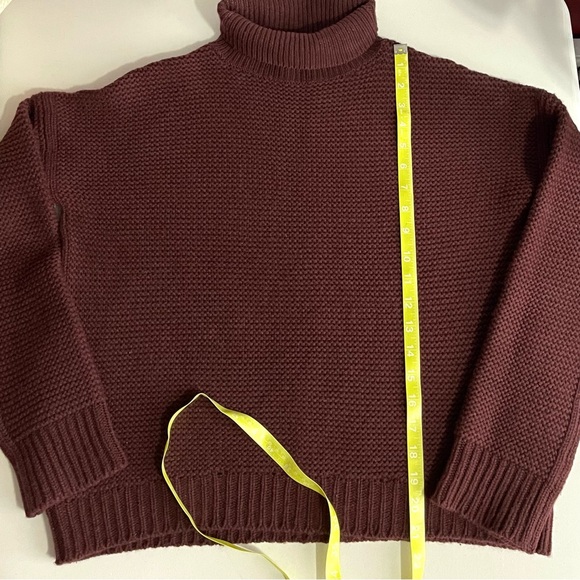 VINCE Women’s Cashmere & Wool Cowl Neck Sweater in Cordovan - Picture 10 of 11